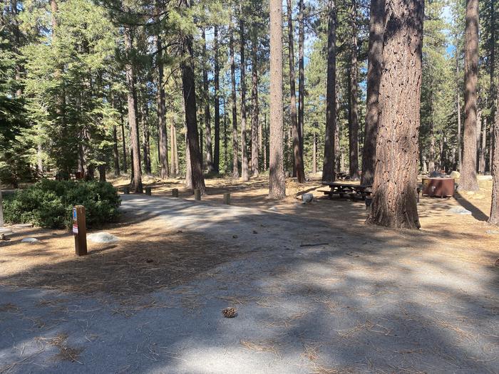 A photo of Site 041 of Loop AREA FALLEN LEAF CAMPGROUND at FALLEN LEAF CAMPGROUND with Picnic Table, Fire Pit, Food Storage