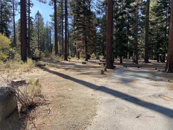 A photo of Site 197 of Loop AREA FALLEN LEAF CAMPGROUND at FALLEN LEAF CAMPGROUND with Picnic Table, Fire Pit, Food Storage