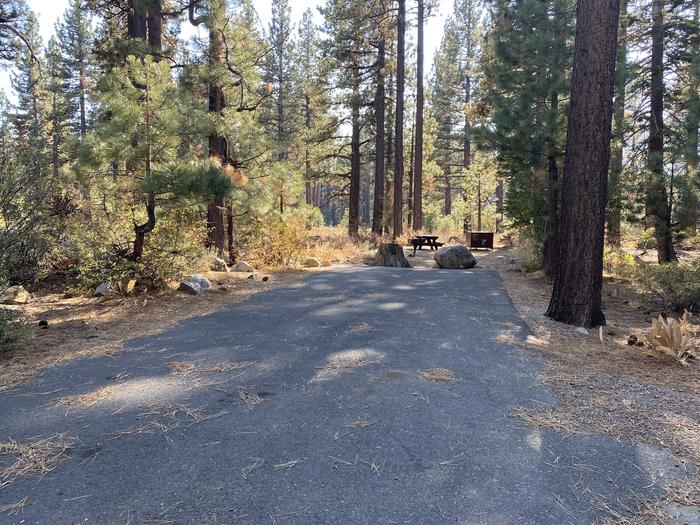 A photo of Site 121 of Loop AREA FALLEN LEAF CAMPGROUND at FALLEN LEAF CAMPGROUND with Picnic Table, Fire Pit, Food Storage