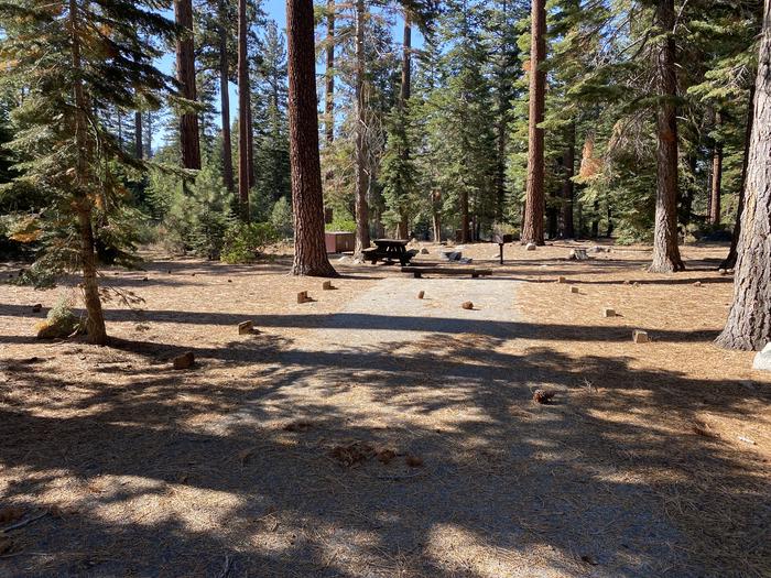 A photo of Site 179 of Loop AREA FALLEN LEAF CAMPGROUND at FALLEN LEAF CAMPGROUND with Picnic Table, Fire Pit, Food Storage