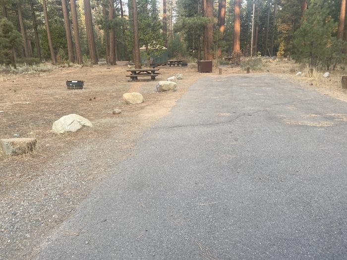 A photo of Site 150A of Loop AREA FALLEN LEAF CAMPGROUND at FALLEN LEAF CAMPGROUND with Picnic Table, Fire Pit, Food Storage