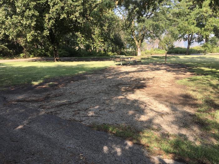 A photo of Site 19 of Loop B at School Creek Camground with Picnic Table, Fire Pit, Shade