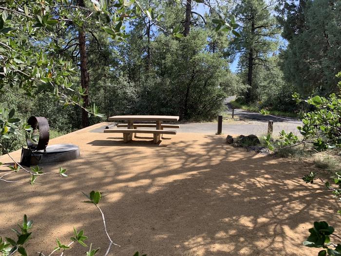 A photo of Site 27 of Loop F at LYNX CAMPGROUND with Picnic Table, Fire Pit