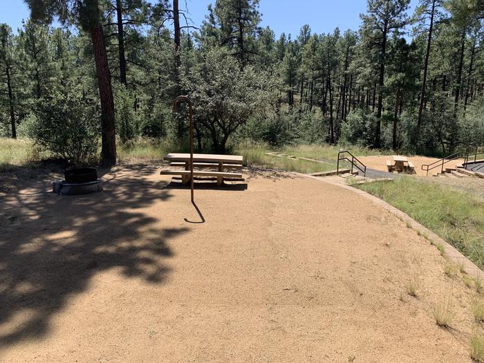 A photo of Site 17 of Loop D at LYNX CAMPGROUND with Picnic Table, Fire Pit, Lantern Pole