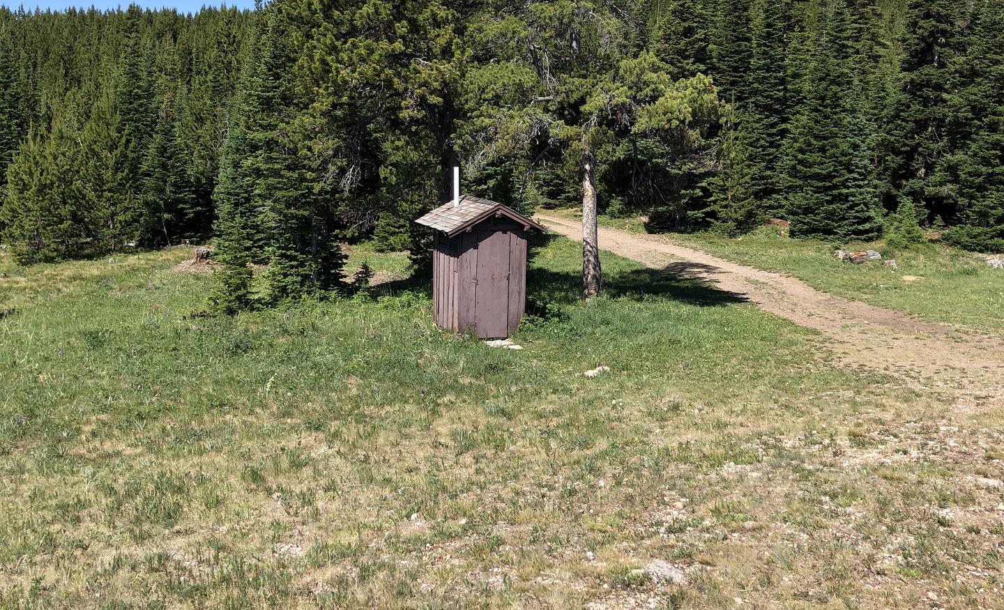 OuthouseNearby outhouse for cabin renters.