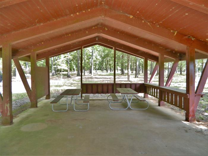 Merrisach Lake - E Loop Group Shelter - Interior