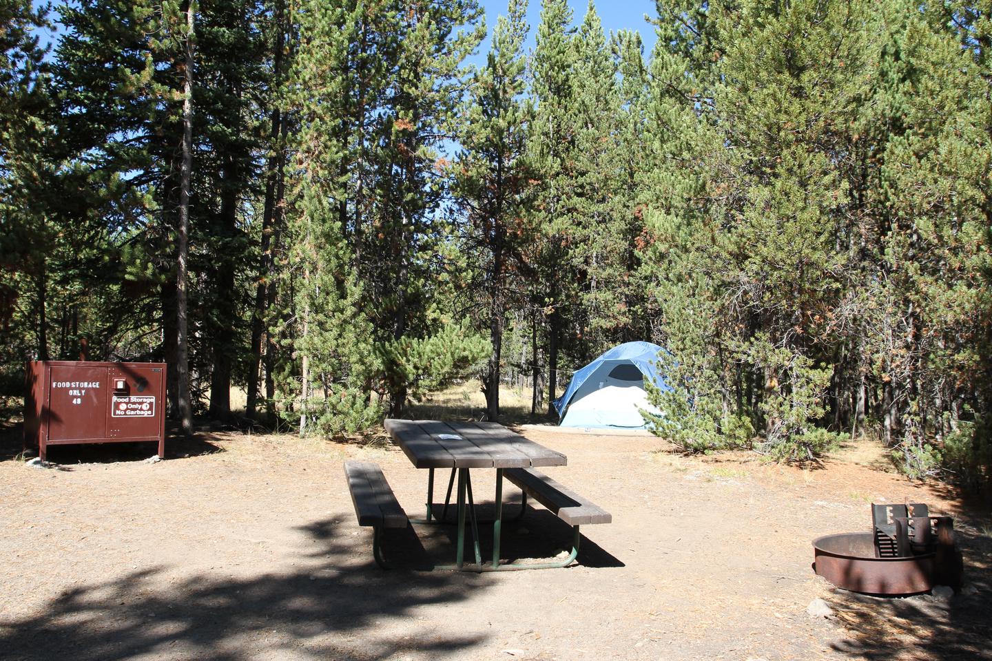 Indian Creek Campground site #48.Indian Creek Campground site #48