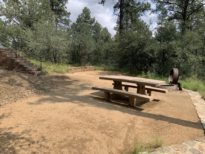 A photo of Site 10 of Loop C at LYNX CAMPGROUND with Picnic Table, Fire Pit
