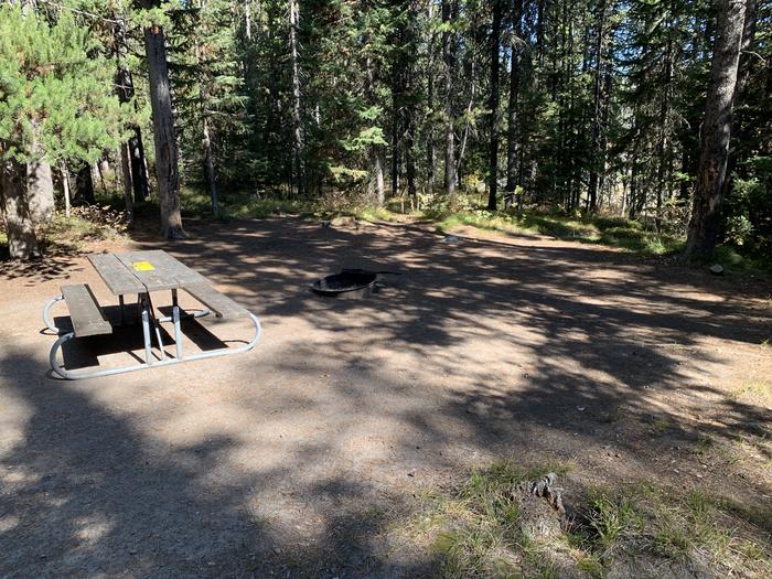 A photo of Site 17 of Loop Main Road at Lizard Creek Campground with Picnic Table, Fire Pit, Shade, Food Storage