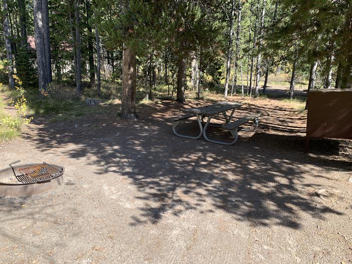 A photo of Site 36 of Loop Loop 2 at Lizard Creek Campground with Picnic Table, Fire Pit, Shade, Food Storage