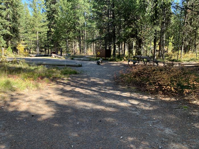A photo of Site 26 of Loop Loop 2 at Lizard Creek Campground with Picnic Table, Fire Pit, Shade, Food Storage