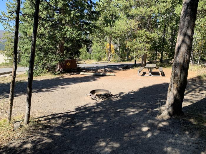 A photo of Site 32 of Loop Loop 2 at Lizard Creek Campground with Picnic Table, Fire Pit, Shade, Food Storage, Waterfront