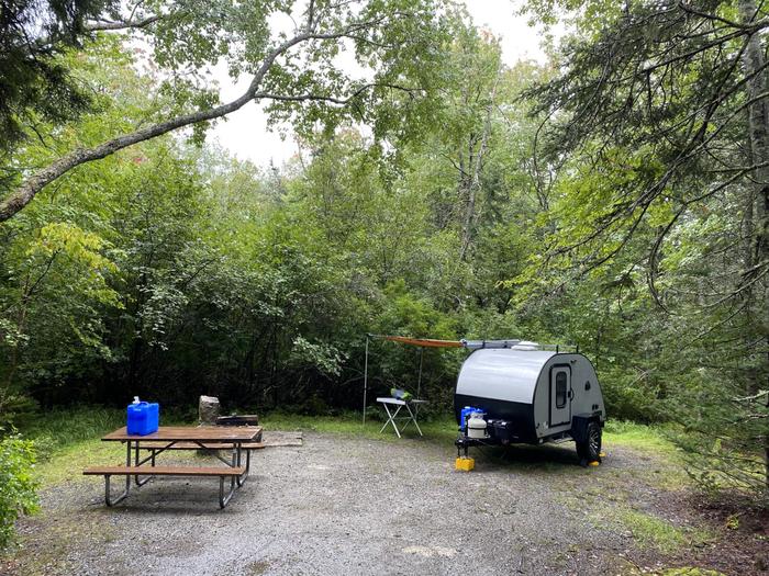 Site A25 with small RV