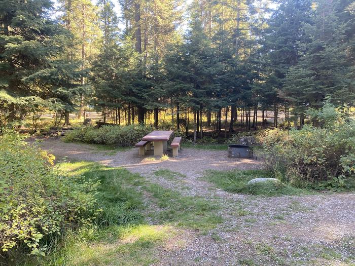 A photo of Site 039 of Loop C - BAY at HOLLAND LAKE CAMPGROUND with Picnic Table, Fire Pit