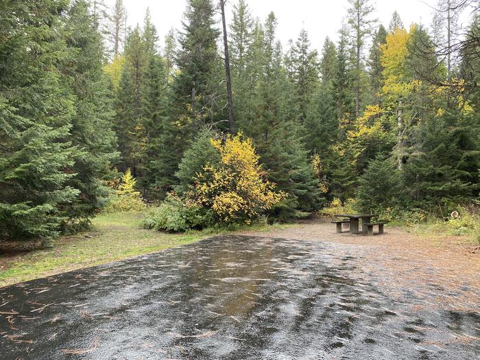 A photo of Site 032 of Loop POND at SWAN LAKE CAMPGROUND with Picnic Table, Fire Pit