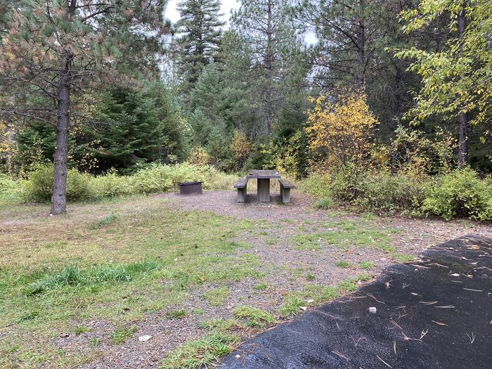 A photo of Site 029 of Loop POND at SWAN LAKE CAMPGROUND with Picnic Table, Fire Pit
