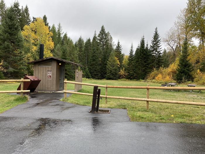 A photo of Site G1 of Loop A Loop at SWAN LAKE CAMPGROUND with Picnic Table, Fire Pit