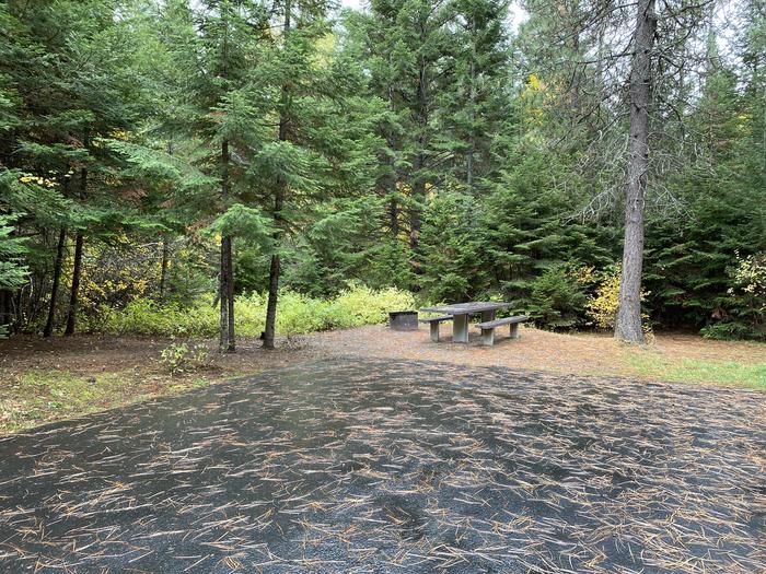 A photo of Site 024 of Loop POND at SWAN LAKE CAMPGROUND with Picnic Table, Fire Pit