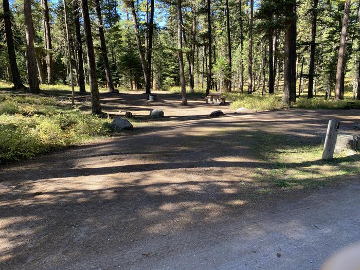 A photo of Site 007 of Loop B - LARC at HOLLAND LAKE CAMPGROUND with Picnic Table, Fire Pit