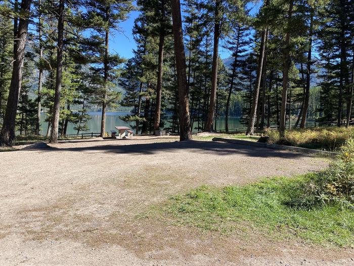 A photo of Site 003 of Loop B - LARC at HOLLAND LAKE CAMPGROUND with Picnic Table, Fire Pit, Waterfront