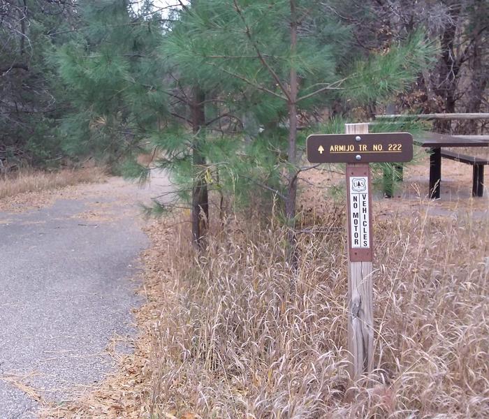 Armijo trail marker at Cienega