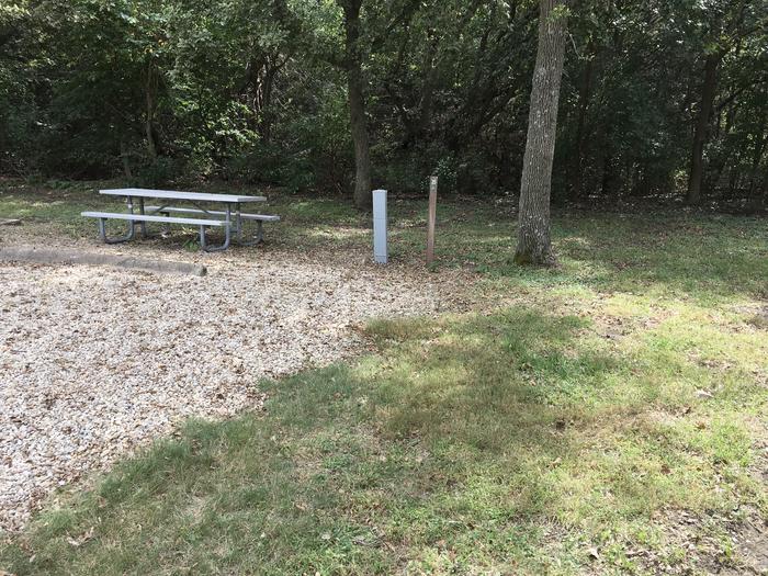 A photo of Buddy Site A035 of Loop A Loop at FARNUM CREEK with Picnic Table, Electricity Hookup, Fire Pit, Shade, Water Hookup. Site 35 is on the right.