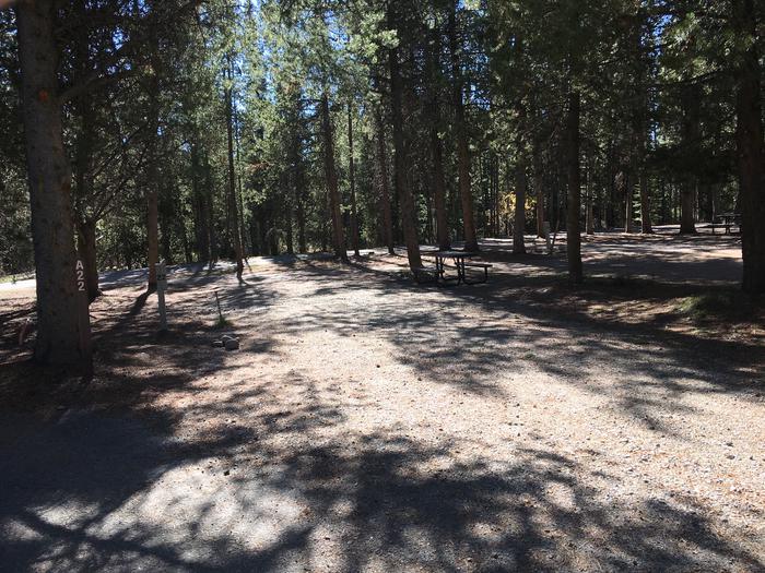 A photo of Site 422 of Loop A at Colter Bay RV Park with Full Hookup