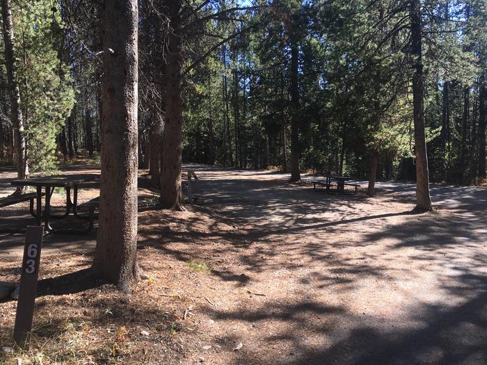 A photo of Site 63 of Loop G at Colter Bay RV Park with Full Hookup
