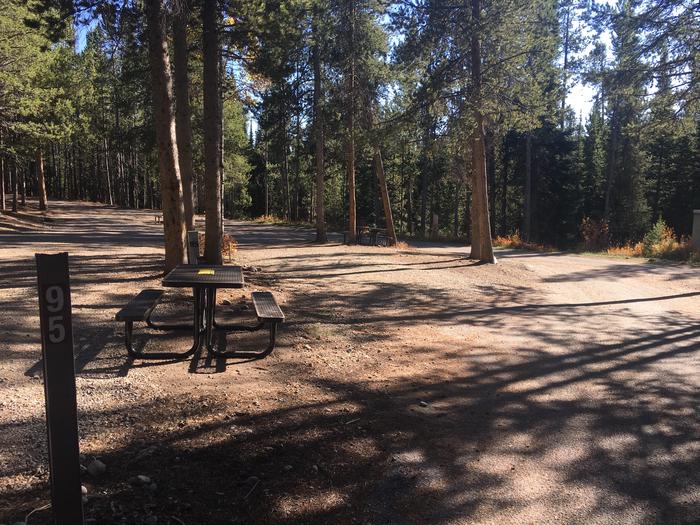 A photo of Site 495 of Loop L at Colter Bay RV Park with Full Hookup