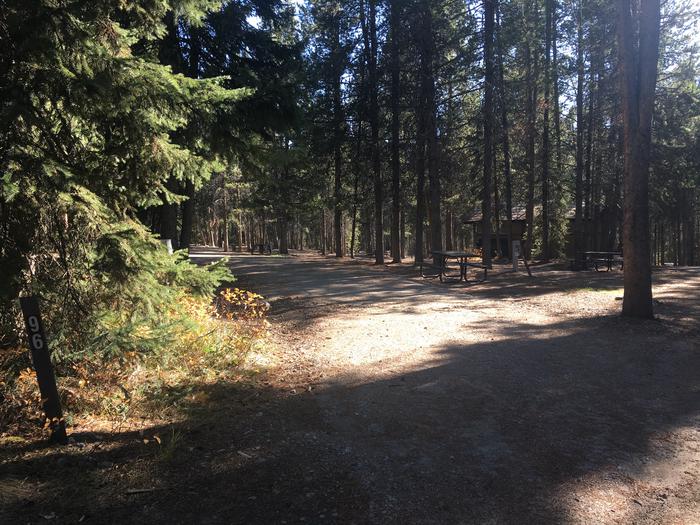 A photo of Site 496 of Loop M at Colter Bay RV Park with Full Hookup