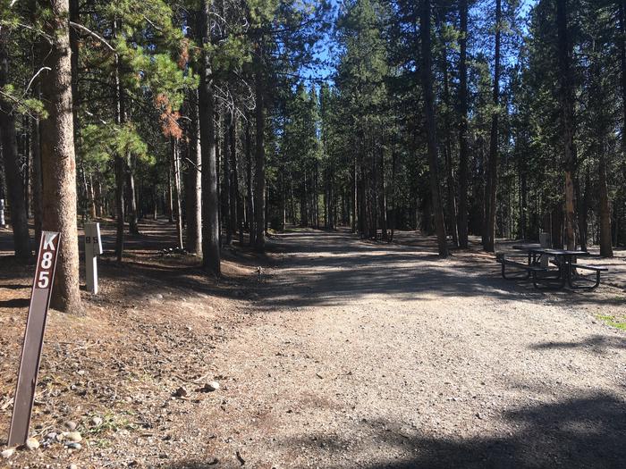 A photo of Site 485 of Loop K at Colter Bay RV Park with Full Hookup
