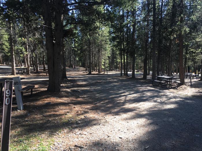 A photo of Site 490 of Loop L at Colter Bay RV Park with Full Hookup