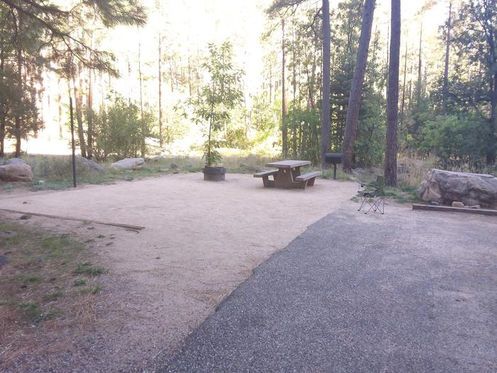 Pine Flat Site 16 with picnic table, grill and fire ring