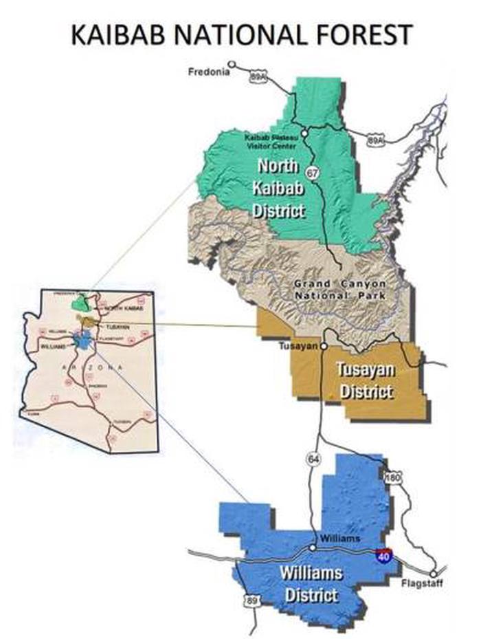 Kaibab National Forest Overview Map