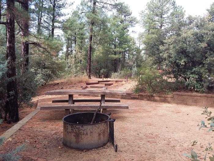 Hilltop Campground Loop C Site 22: table, fire pit Hilltop Campground Loop C Site 22