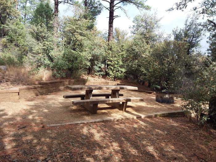 Hilltop Campground Loop C Site 23: table, fire pit Hilltop Campground Loop C Site 23