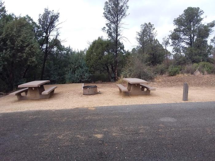 Hilltop Campground Loop C Site 29: two tables, fire pit Hilltop Campground Loop C Site 29