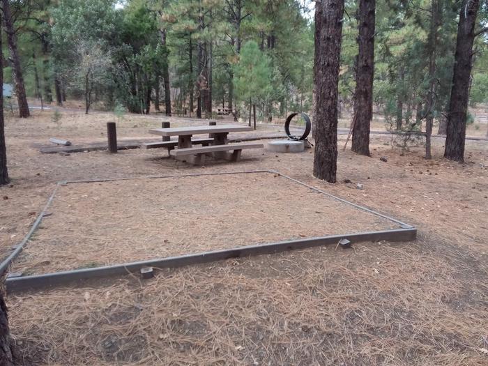 Potato Patch Campground Loop A Site 023: table, fire pit, and tent padPotato Patch Campground Loop A Site 023
