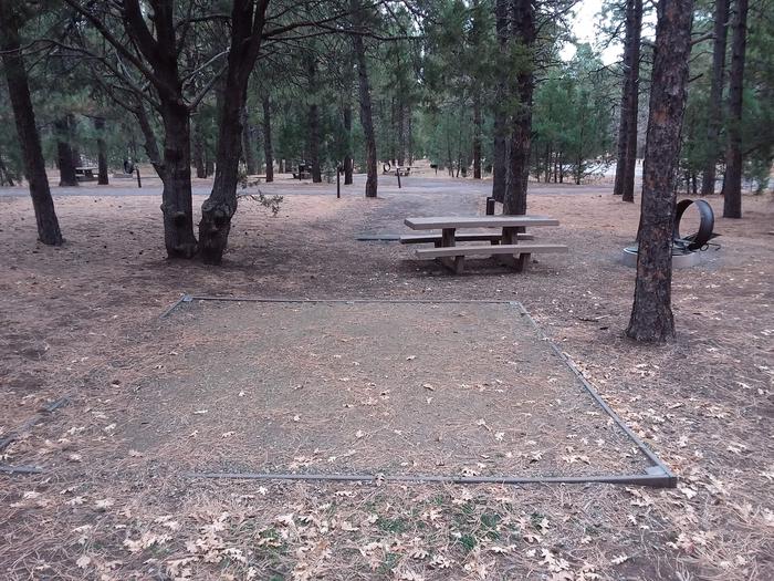 Potato Patch Campground Loop A Site 027: table, fire pit, and tent padPotato Patch Campground Loop A Site 027
