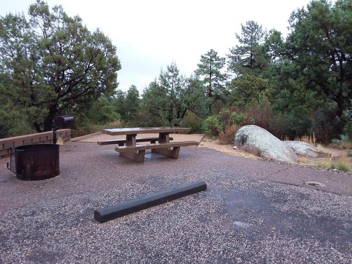 Yavapai Campsite 03 with a picnic table, fire ring and grill
