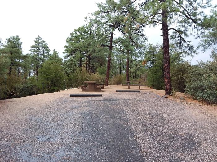 Yavapai Campsite 05 with two large paved parking spaces