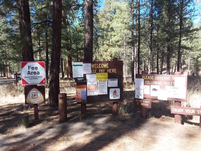 Jemez Falls Campground Fee Pay/General Information KiosksJemez Falls Campground 