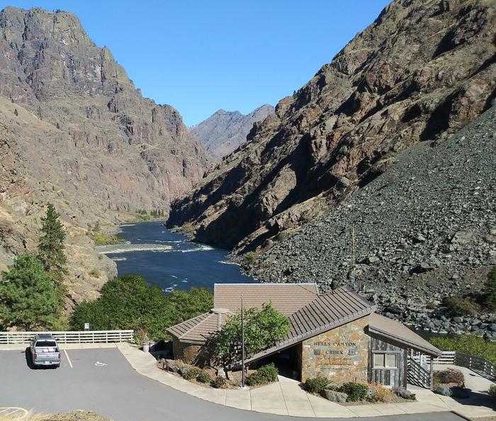 Hells Canyon Launch and Visitor CenterView from the southern end of the HCNRA Snake River