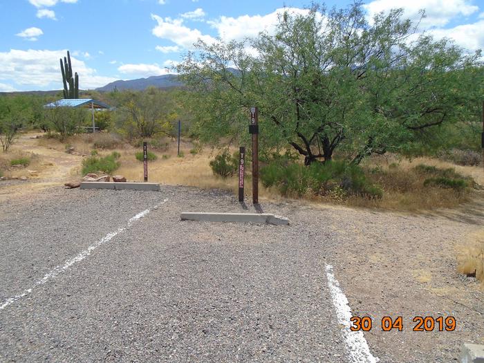 T9 Campsite at Cholla Campground parking.