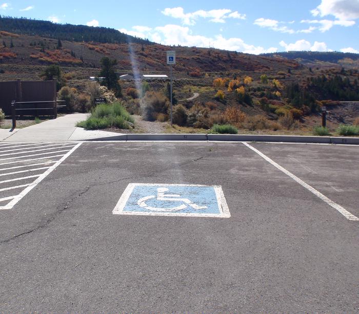 Accessible parkingUpper Loop Site 51, accessible parking