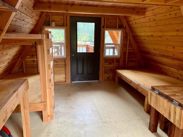 Goose Bay Cabin --- Interior16' x 16' A-Frame Cabin interior