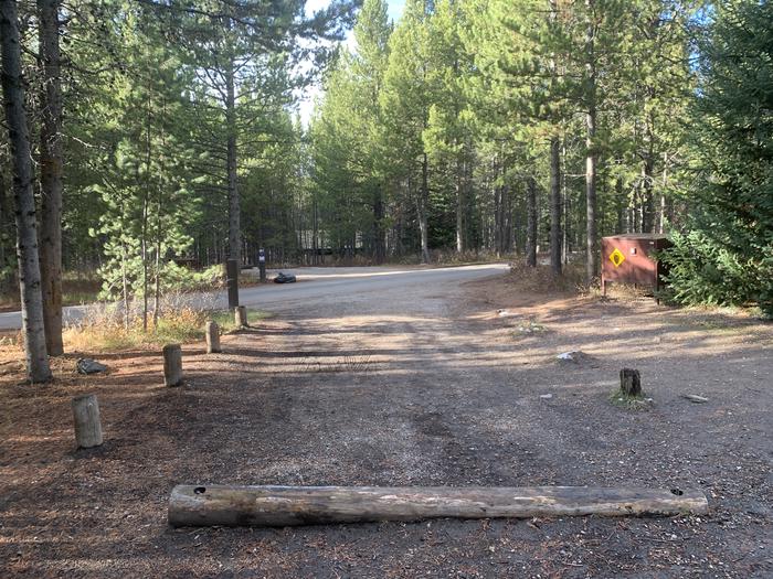 A photo of Site 60 of Loop 2 at Signal Mountain Lodge Campground with Picnic Table, Fire Pit, Shade, Food Storage, Tent Pad