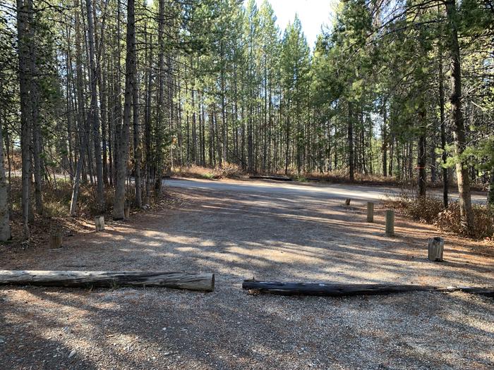 A photo of Site 46 of Loop 2 at Signal Mountain Lodge Campground with Picnic Table, Fire Pit, Shade, Food Storage, Tent PadADA Accessible. 