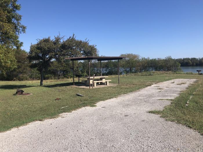 Back in site suitable for larger RVs; covered picnic table, fire ring, and grill available for use; water and 30amp electric on siteSite open April 1st through September 30th 