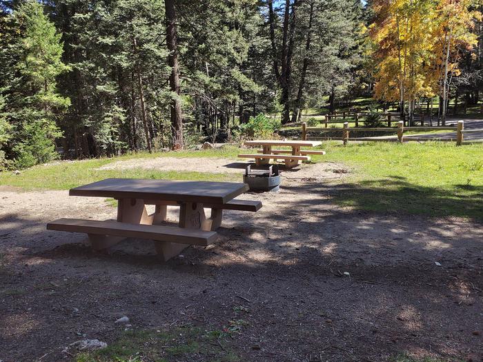 Shaded picnic area